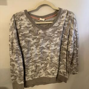 Gray Camo Print Sweater from Matilda Jane - Good Heart Collection